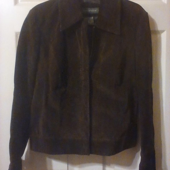 Banana Republic Jackets & Blazers - Banana Republic Women's Leather Jacket Brown Size Medium